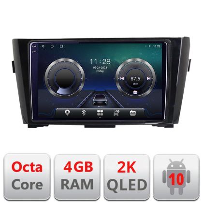 Navigatie Nissan Qashqai/X-Trail 2013- C-353 Android Octa Core Ecran 2K QLED GPS 4G 4+32GB 360 KIT-353+EDT-E409-2K CarStore Technology