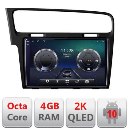 Navigatie VW Golf 7 C-491 Android Octa Core Ecran 2K QLED GPS 4G 4+32GB 360 KIT-491+EDT-E410-2K CarStore Technology