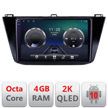 Navigatie VW Tiguan 2016- C-5883 Android Octa Core Ecran 2K QLED GPS 4G 4+32GB 360 KIT-5883+EDT-E410-2K CarStore Technology