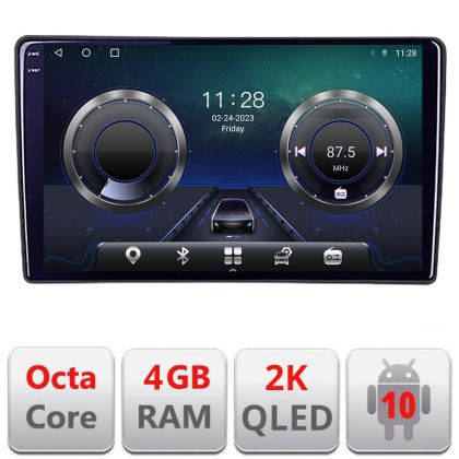 Navigatie Eclipse Cross 2019- C-eclipse Android Octa Core Ecran 2K QLED GPS 4G 4+32GB 360 kit-eclipse+EDT-E410-2K CarStore Technology