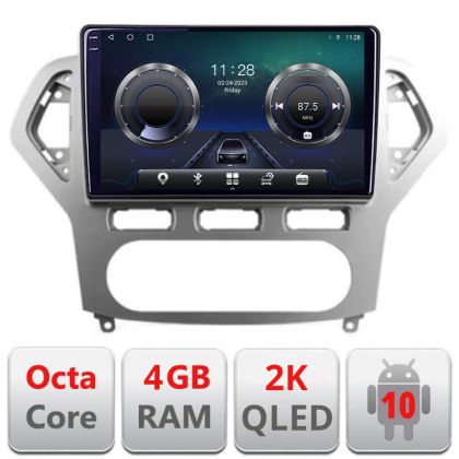 Navigatie Ford Mondeo 2006-2010 C-MONDEO-AC Android Octa Core Ecran 2K QLED GPS 4G 4+32GB 360 KIT-MONDEO-AC+EDT-E410-2K CarStore Technology