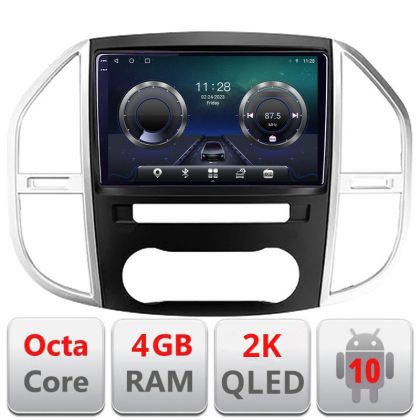 Navigatie Mercedes Vito w447 2016- Android Octa Core Ecran 2K QLED GPS 4G 4+32GB 360 KIT-w447+EDT-E410-2K CarStore Technology