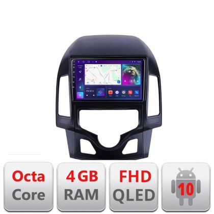Navigatie HHyundai I30 2009-2012 clima automata B-I30AUTOMATIC Android Ecran QLED octa core 4+64 carplay android auto KIT-i30automatic+EDT-E309V3 CarStore Technology