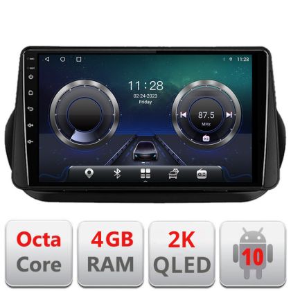 Navigatie Peugeot Bipper, Citroen Nemo, Fiat Qubo 2008-2017 Android ecran Qled 2K Octa core 4+32 Kit-bipper+EDT-E410-2K CarStore Technology