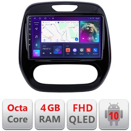 Navigatie Renault Captur 2013-2020 Android radio gps internet quad core 4+64 carplay android auto KIT-captur-v2+EDT-E309v3 CarStore Technology