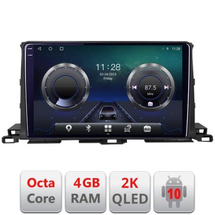 Navigatie Toyota Highlander 2013-2018 Android ecran Qled 2K Octa core 4+32 KIT-highlander13+EDT-E410-2K CarStore Technology