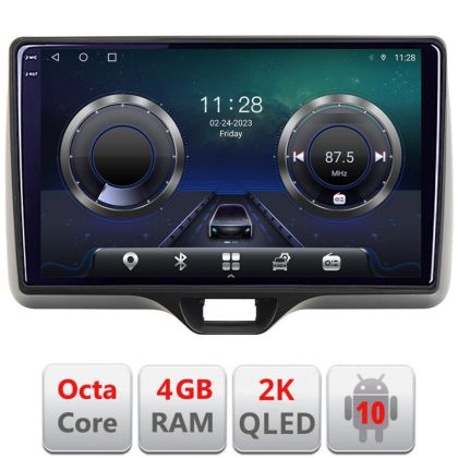 Navigatie Toyota Yaris 2020- Android ecran Qled 2K Octa core 4+32 kit-yaris2020+EDT-E410-2K CarStore Technology