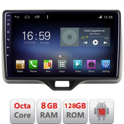 Navigatie Toyota Yaris 2020- Android radio gps internet Lenovo Octa Core 8+128 LTE kit-yaris2020+EDT-E610 CarStore Technology