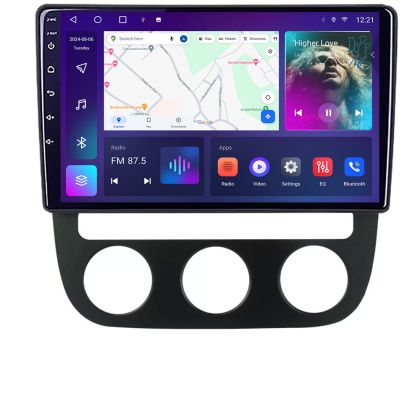 Navigatie VW Golf 5 2004-2010 clima automatica Android ecran Qled 2K Octa core 4+32 KIT-golf5-automatic+EDT-E410-2K CarStore Technology