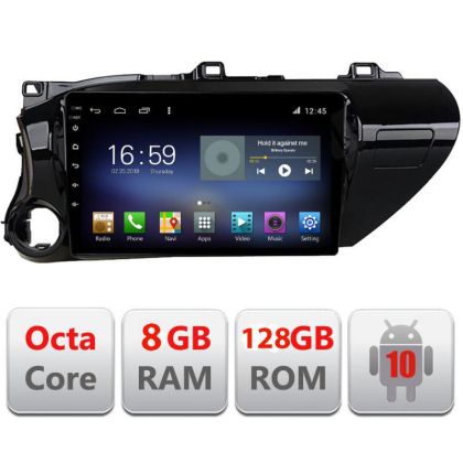 Navigatie TOYOTA Hilux 2016- F-TY59 Octa Core cu Android Radio Bluetooth Internet GPS WIFI DSP 8+128GB 4G CarStore Technology