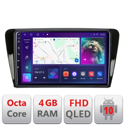Navigatie Skoda Rapid Seat Toledo 2013+ Android Ecran QLED octa core 4+64 carplay android auto KIT-rapid+EDT-E309V3 v1 CarStore Technology