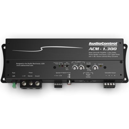 Amplificator subwoofer mono AudioControl cu AccuBass ACM-1.300, 300W RMS, 2 sau 4 ohm, 12 V, clasa D, 1 canal CarStore Technology