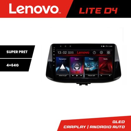 Navigatie Hyundai I30 2017- Lenovo Kit-1041 4+64 GB Android Waze USB Navigatie Internet Youtube Radio CarStore Technology