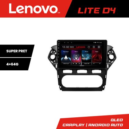Navigatie Ford Mondeo 2010-2014 Lenovo Kit-MONDEO-CLIMA 4+64 GB Android Waze USB Navigatie Internet Youtube Radio CarStore Technology