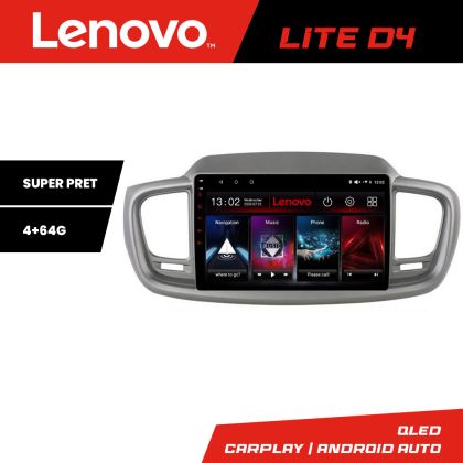Navigatie Kia Sorento 2015-2018 Lenovo Kit-6528 4+64 GB Android Waze USB Navigatie Internet Youtube Radio CarStore Technology