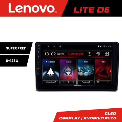 Navigatie Audi A4 B6 Quad Core Lenovo Kit-050 8 core 6+128 GB Android Waze USB Navigatie Internet Youtube Radio CarStore Technology