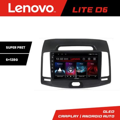Navigatie Hyundai Elantra 2007-2011 Lenovo Kit-2009 8 core 6+128 GB Android Waze USB Navigatie Internet Youtube Radio CarStore Technology