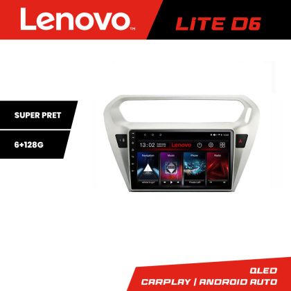 Navigatie Peugeot 301 Citroen C-Elisee Lenovo Kit-301 8 core 6+128 GB Android Waze USB Navigatie Internet Youtube Radio CarStore Technology