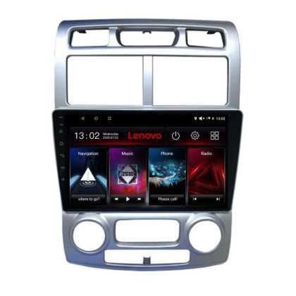 Navigatie Kia Sportage 2005-2007 Lenovo Kit-0023 8 core QLED 2K 4+64 360 Android Waze USB Navigatie Internet Youtube Radio CarStore Technology