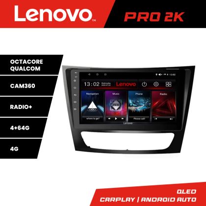 Navigatie Mercedes W211 W219 Lenovo Kit-090 8 core QLED 2K 4+64 360 Android Waze USB Navigatie Internet Youtube Radio CarStore Technology