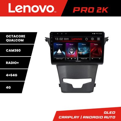 Navigatie Ssangyong Korando 2014-2019 Lenovo Kit-1159 8 core QLED 2K 4+64 360 Android Waze USB Navigatie Internet Youtube Radio CarStore Technology