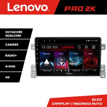 Navigatie Suzuki Grand Vitara Old Lenovo Kit-053 8 core QLED 2K 4+64 360 Android Waze USB Navigatie Internet Youtube Radio CarStore Technology
