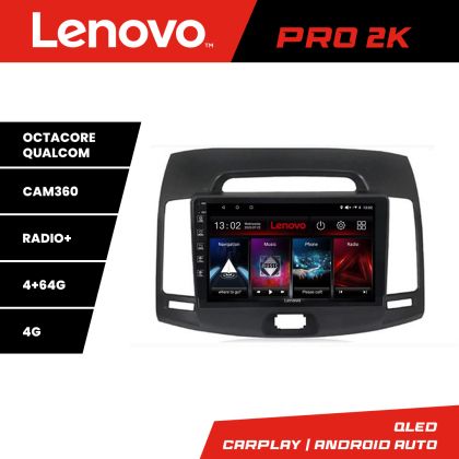 Navigatie Hyundai Elantra 2007-2011 Lenovo Kit-2009 8 core QLED 2K 4+64 360 Android Waze USB Navigatie Internet Youtube Radio CarStore Technology