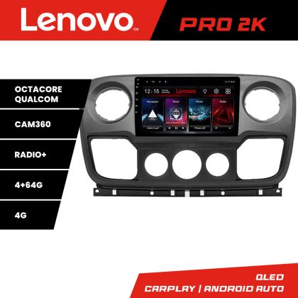 Navigatie Opel Movano, Renault Master 2010-2021 Android radio gps internet 8 core QLED 2K 4+64 360GB 4-Core Lenovo CarStore Technology