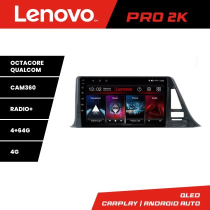 Navigatie Toyota CH-R low Lenovo Kit-CH-R-A 8 core QLED 2K 4+64 360 Android Waze USB Navigatie Internet Youtube Radio CarStore Technology