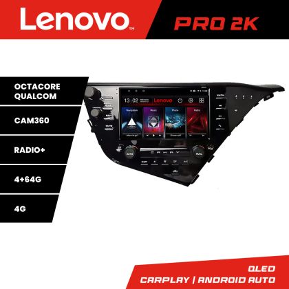 Navigatie Toyota Camry 2017-2021 V2 Android radio gps internet 8 core QLED 2K 4+64 360 Lenovo CarStore Technology