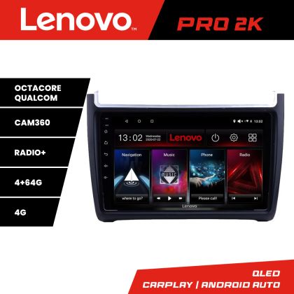 Navigatie VW Polo 2014- Lenovo Kit-655 8 core QLED 2K 4+64 360 Android Waze USB Navigatie Internet Youtube Radio CarStore Technology