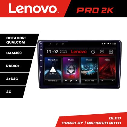 Navigatie Fiat Tipo 2015-2021 Lenovo Kit-TIPO 8 core QLED 2K 4+64 360 Android Waze USB Navigatie Internet Youtube Radio CarStore Technology