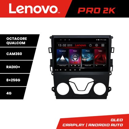 Navigatie Ford Mondeo 2013-2020 Lenovo Kit-377 8 core QLED 2K 8+256 360 Android Waze USB Navigatie Internet Youtube Radio CarStore Technology