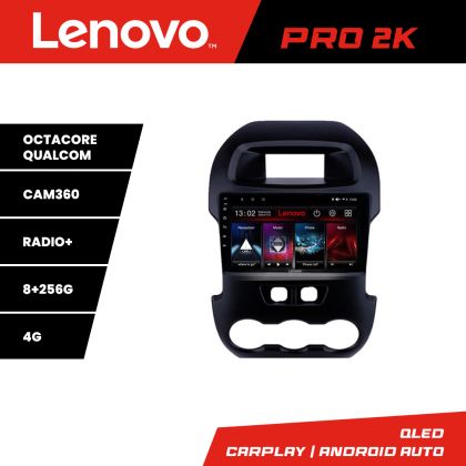 Navigatie Ford Ranger 2011-2015 8 core QLED 2K 8+256 360 Android Waze USB Navigatie Internet Youtube Radio Lenovo CarStore Technology
