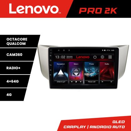 Navigatie Lexus RX 2003-2009 Lenovo Kit- rx-03 8 core QLED 2K 4+64 360 Android Waze USB Navigatie Internet Youtube Radio CarStore Technology