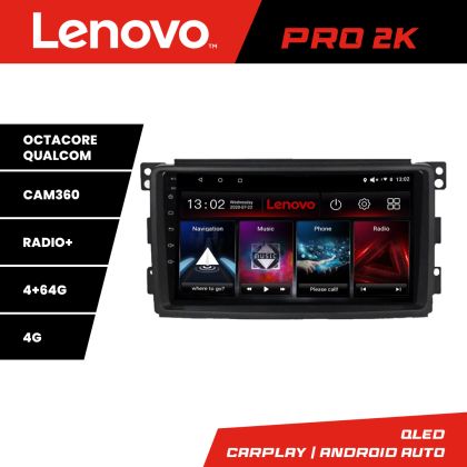 Navigatie Smart 2005-2010 Lenovo Kit-SMART05 8 core QLED 2K 4+64 360 Android Waze USB Navigatie Internet Youtube Radio CarStore Technology