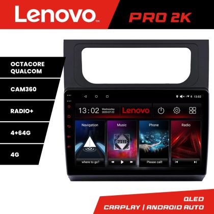 Navigatie VW Touran 2010-2016 Lenovo Kit-touran3 8 core QLED 2K 4+64 360 Android Waze USB Navigatie Internet Youtube Radio CarStore Technology