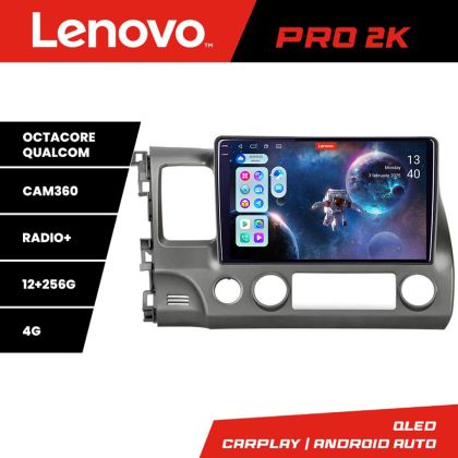 Navigatie Honda Civic Sedan Lenovo Kit-044 8 core QLED 2K 12+256 360 Android Waze USB Navigatie Internet Youtube Radio CarStore Technology