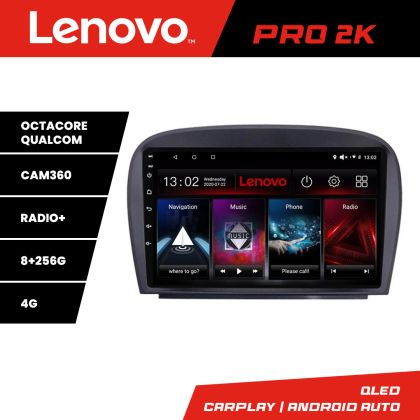 Navigatie Mercedes SL W230 2004-2011 Lenovo Kit-W230 8 core QLED 2K 8+256 360 Android Waze USB Navigatie Internet Youtube Radio CarStore Technology