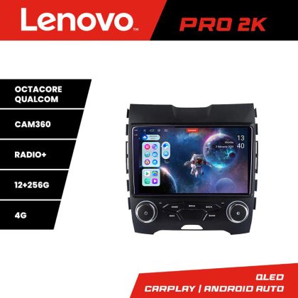 Navigatie Ford Edge 2015-2021 midline Lenovo Kit-edge-mid 8 core QLED 2K 12+256 360 Android Waze USB Navigatie Internet Youtube Radio CarStore Technology
