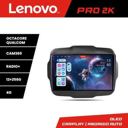 Navigatie Jeep Renegade 2015-2020 Lenovo Kit-500 8 core QLED 2K 12+256 360 Android Waze USB Navigatie Internet Youtube Radio CarStore Technology