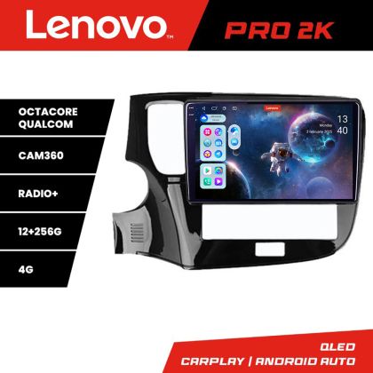 Navigatie Mitsubishi Oultander 2020- Lenovo Kit-1230-20 8 core QLED 2K 12+256 360 Android Waze USB Navigatie Internet Youtube Radio CarStore Technology