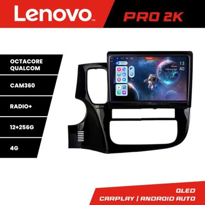 Navigatie Mitsubishi Outlander 2014- Lenovo Kit-1230 8 core QLED 2K 12+256 360 Android Waze USB Navigatie Internet Youtube Radio CarStore Technology