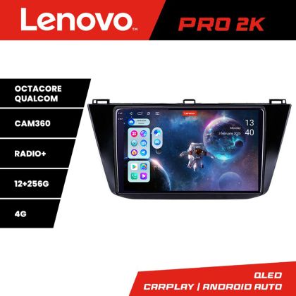 Navigatie VW Tiguan 2016- Lenovo Kit-5883 8 core QLED 2K 12+256 360 Android Waze USB Navigatie Internet Youtube Radio CarStore Technology