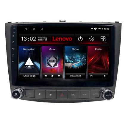 Navigatie Lexus IS 2005-2011 Lenovo Kit- IS 8 core QLED 2K 12+256 360 Android Waze USB Navigatie Internet Youtube Radio CarStore Technology