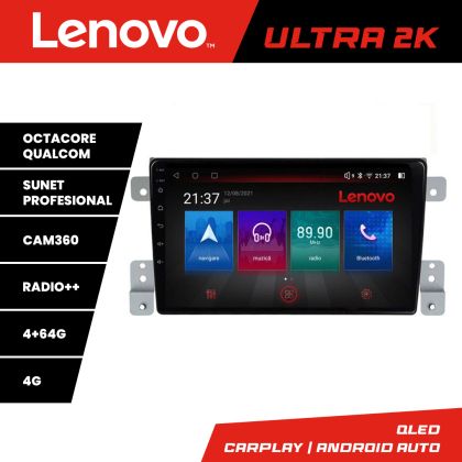 Navigatie Suzuki Grand Vitara Old Quad Core Lenovo Kit-053 8 core QLED Qualcomm 4+64 360 Android Waze USB Navigatie Internet Youtube Radio CarStore Technology