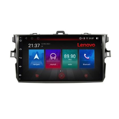 Navigatie Toyota Corolla Lenovo Kit-063 8 core QLED Qualcomm 4+64 360 Android Waze USB Navigatie Internet Youtube Radio CarStore Technology