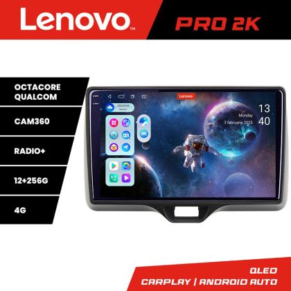 Navigatie Toyota Yaris 2020- Android radio gps internet 8 core QLED 2K 12+256 360 Lenovo CarStore Technology