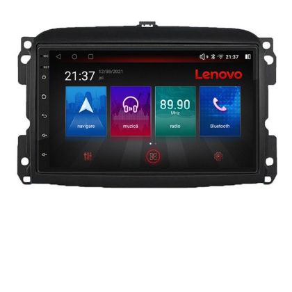 Navigatie Fiat 500 2015-2021 Lenovo Kit-500new 8 core QLED Qualcomm 4+64 360 Android Waze USB Navigatie Internet Youtube Radio CarStore Technology