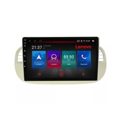 Navigatie Fiat 500 intre anii 2007-2015 Android radio gps internet 8 core QLED Qualcomm 4+64 360 Lenovo CarStore Technology